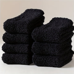 7 Pairs Fuzzy Socks Warm Mid Tube Women's Stockings