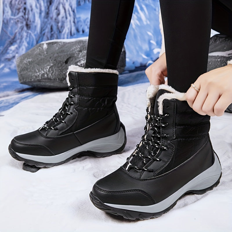 Women's Snow Boots High Top Hiking Boots Warm Comfortable