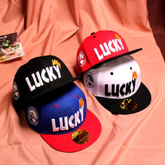 Kids Letter Baseball Cap Hip Hop Dance Flat Eaves Cap Summer Sunshade Sun Hat