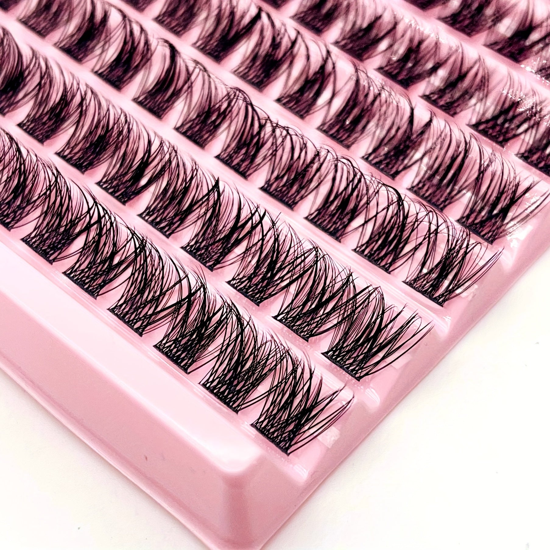 10 Rows D Curling Self Grafting Lashes Cluster