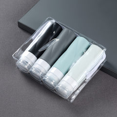 4pc Travel Bottles Toiletries 3oz Leakproof Liquid Shampoo Sub Bottle