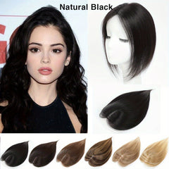 Human Hair Toppers for Women - Real Human Hair Toppers for Thinning Hair