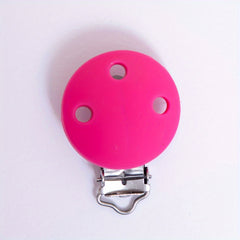 Silicone Round Head Baby Pacifier Clip with Metal Clip
