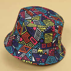 Classic Graffiti Windproof Couple Bucket Hat