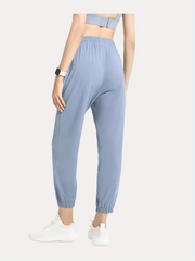 Women's Loose Joggers Yoga Pants Drawstring Large Size