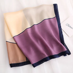Geometric Square Printed Silk Scarf