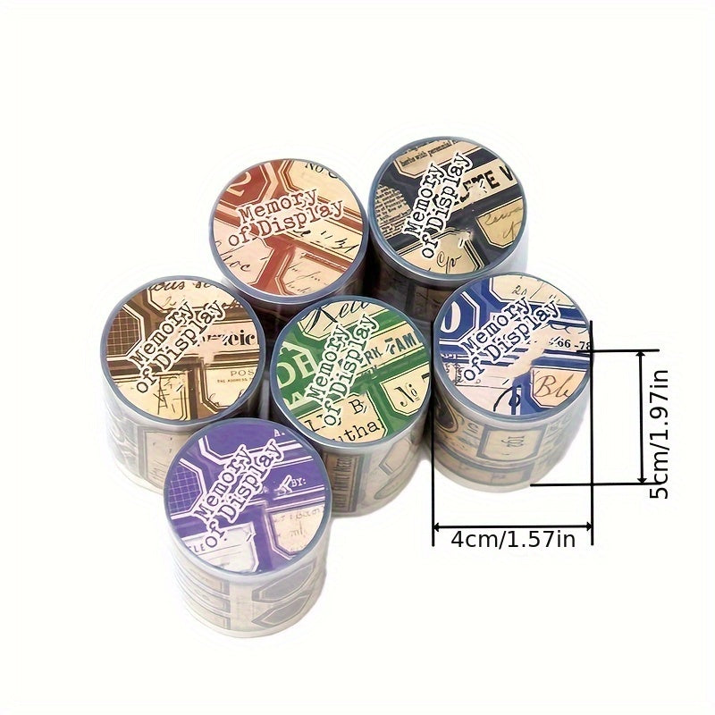 PET Diary Tape Memory Series Label Sticker 78.74in