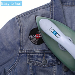 J CARP 5pcs Music Patches For Clothing Jackets Hats Men's Embroidery Iron On
