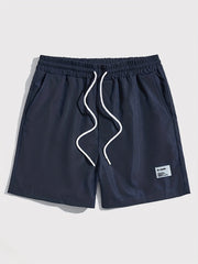 Men's Drawstring Shorts Summer Beach Resort Casual Waist Shorts