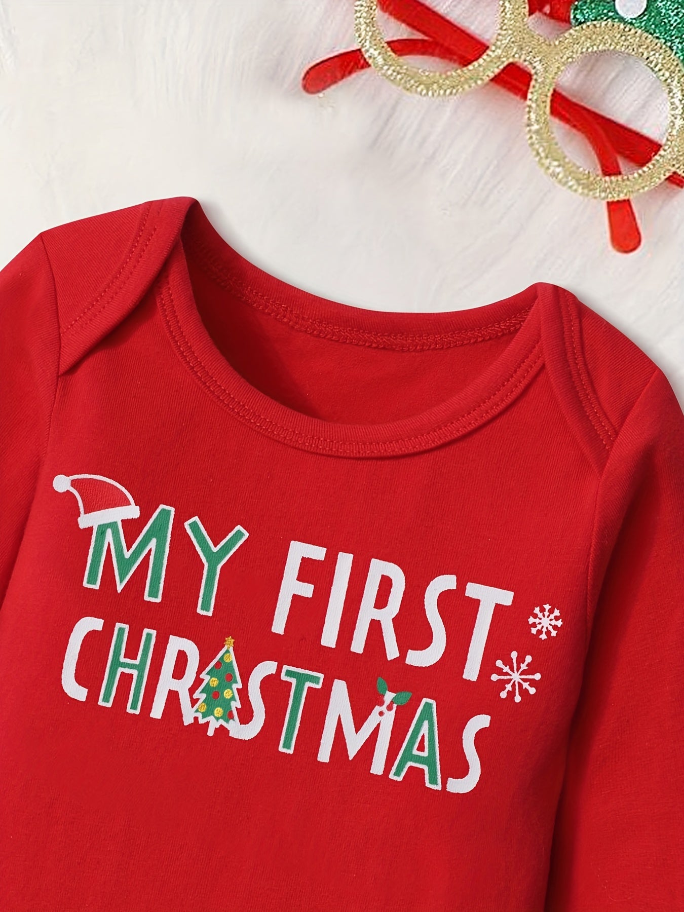 Christmas Baby Boy 3PCS Clothes Set Reindeer Pattern Outfits