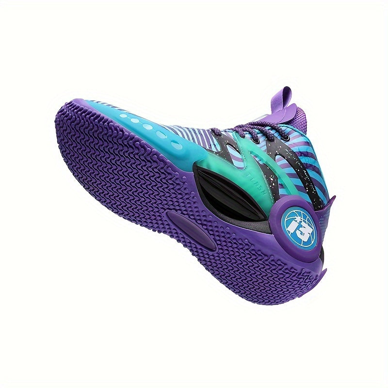 Stylish Luminous Basketball Shoes For Boys Anti Slip High Top Shoes