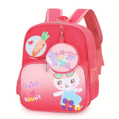 Kids Cartoon Mermaid Unicorn Dinosaur Backpack & Pouch - Waterproof Schoolbag