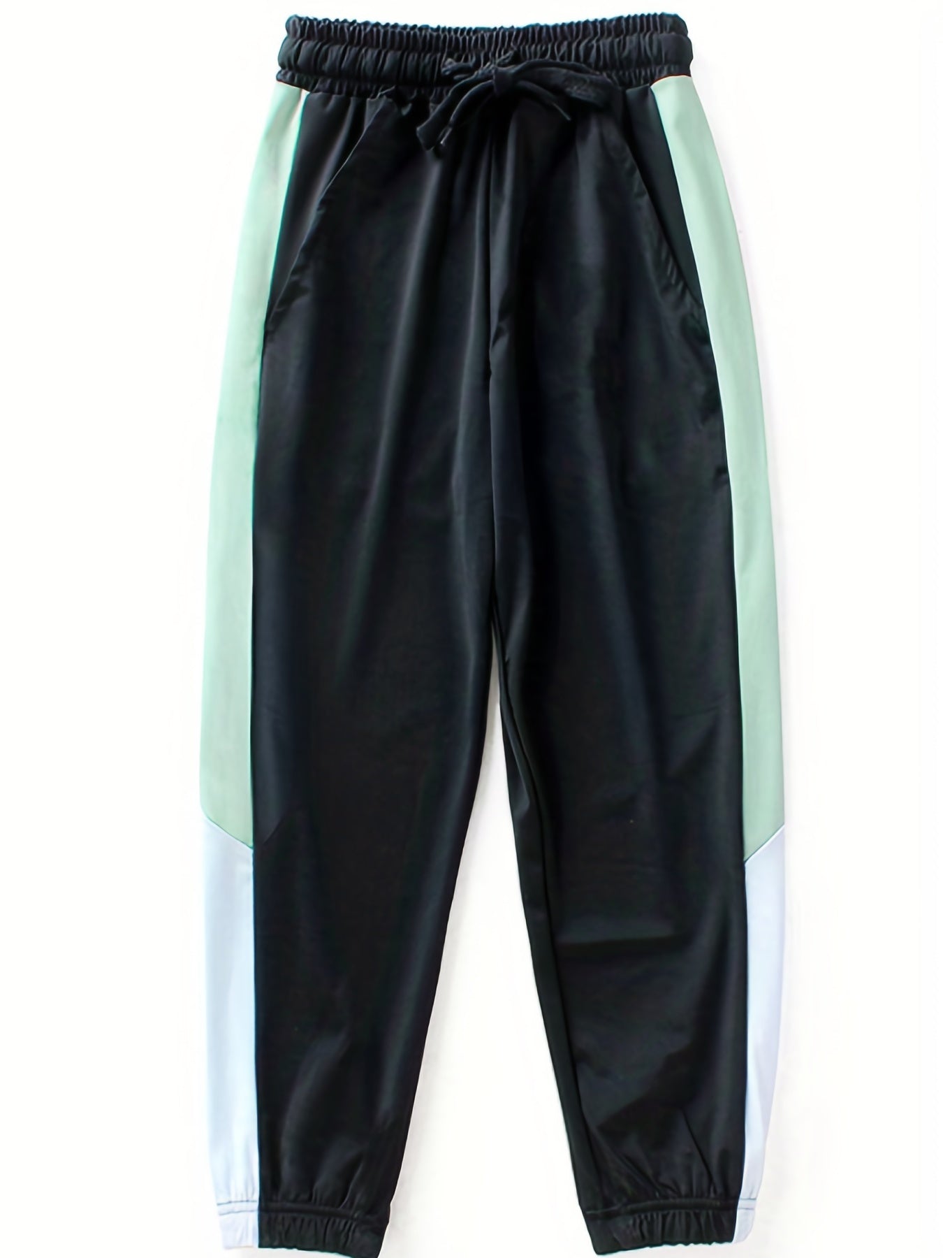 Boys Casual Block Ice Silk Long Pants Spring Autumn Kids Clothing
