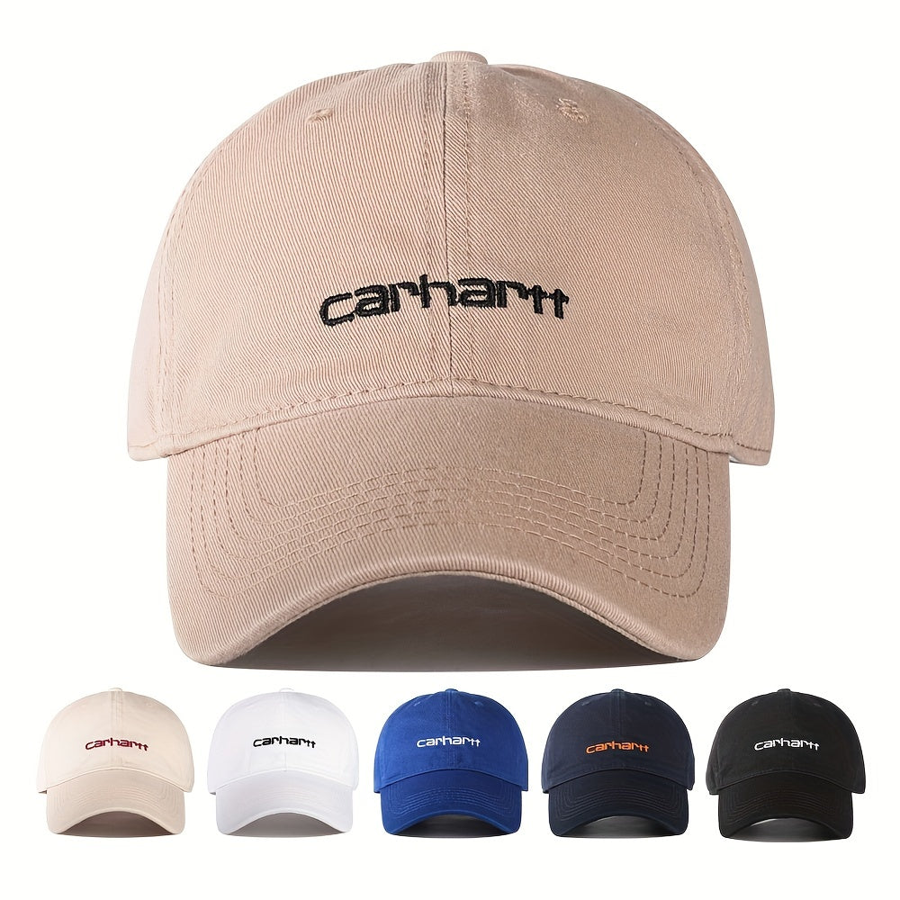 Classic Letter Embroidery Baseball Cap Solid Golf Dad Hats