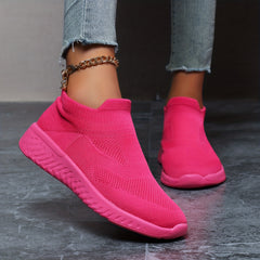 Women's Solid Outdoor Shoes Breathable Running Casual Sports Shoes