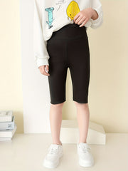 Girls Stretch Soft Leggings Elastic Waist Athletic Biker Shorts