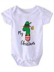 Christmas Costume Newborn Baby Romper Short Sleeve Onesie