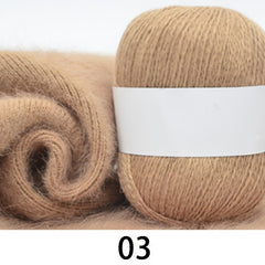 Long haired Mink Cashmere Yarn Soft Fine Yarn For Knitting Crocheting