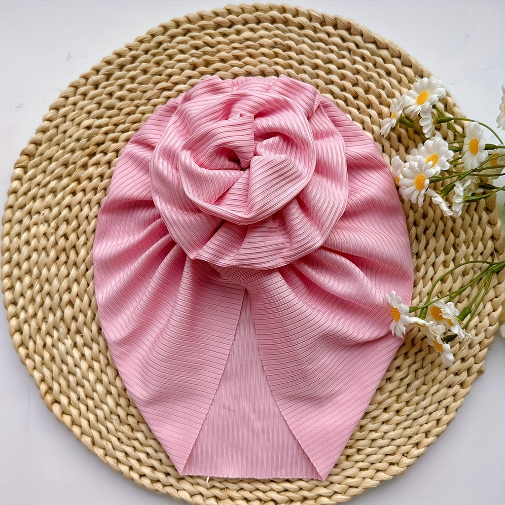 Baby Spring Summer Thin Headband Big Flower Baby Hat for Newborns