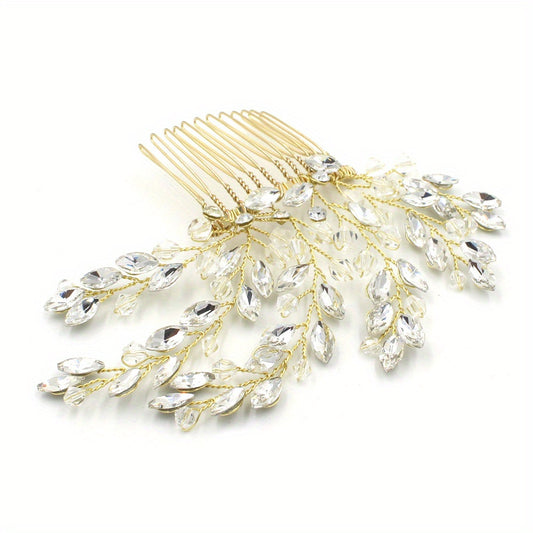Crystal Hair Comb Head Jewelry Bridal Wedding Accessories