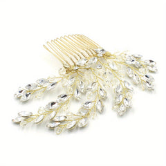 Crystal Hair Comb Head Jewelry Bridal Wedding Accessories