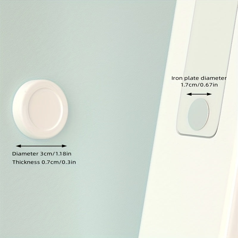 2pcs Magnetic Storage Hook Wall Mounted Remote Control Holder