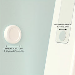 2pcs Magnetic Storage Hook Wall Mounted Remote Control Holder