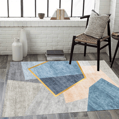 Large Fluffy Faux Wool Area Rug, Modern Carpet for Living Room