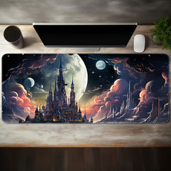 Moon Castle Mouse Pad Gaming Non-slip Base Waterproof Gamer Office Home