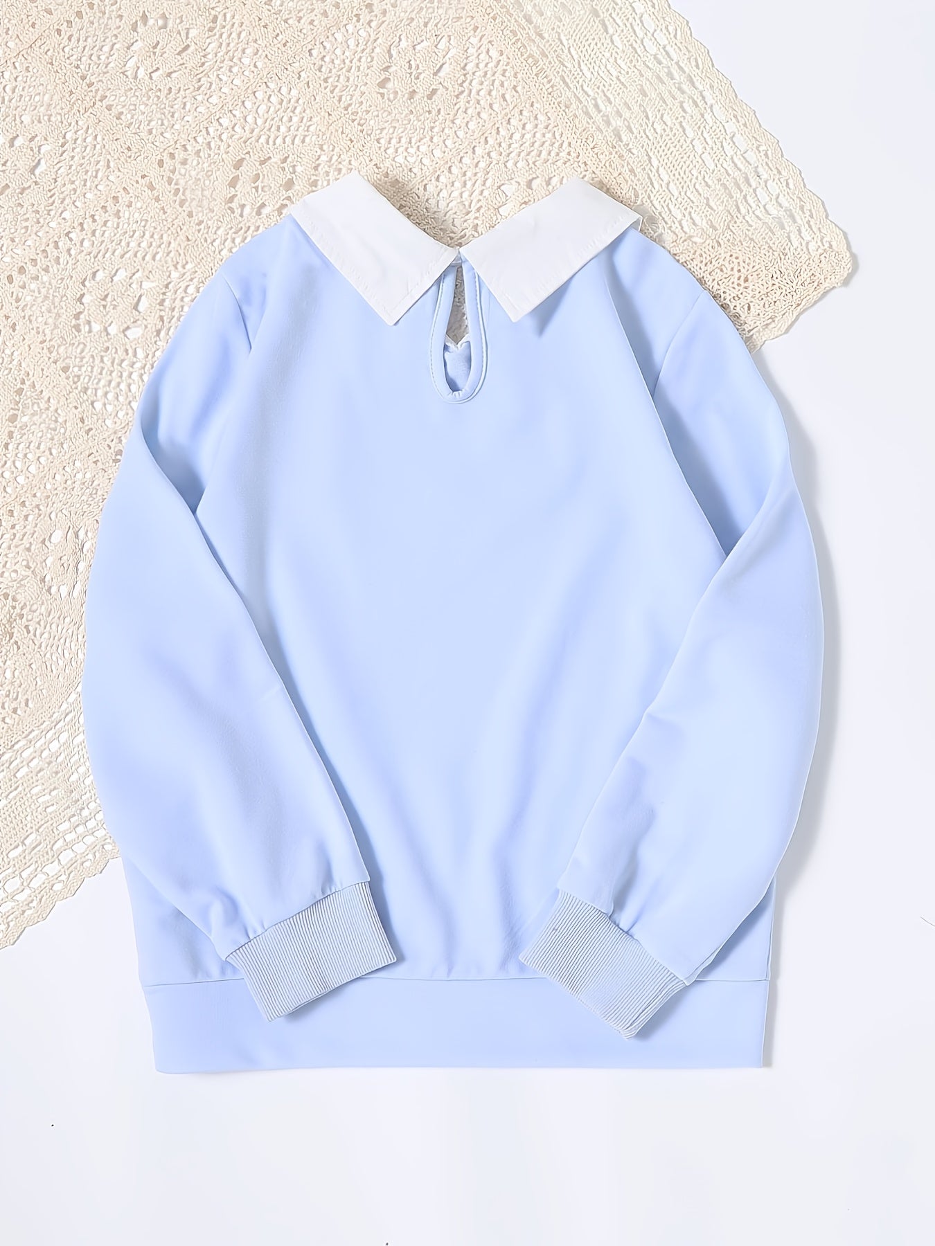 Girls Butterfly Print Long Sleeve Sweatshirt
