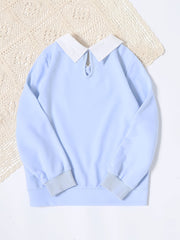 Girls Butterfly Print Long Sleeve Sweatshirt