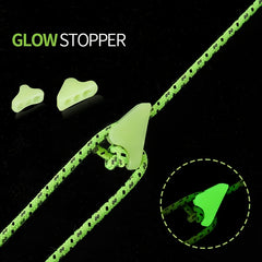 10pcs Fluorescent Safety Buckles for Canopy Wind Ropes Luminous Triangle