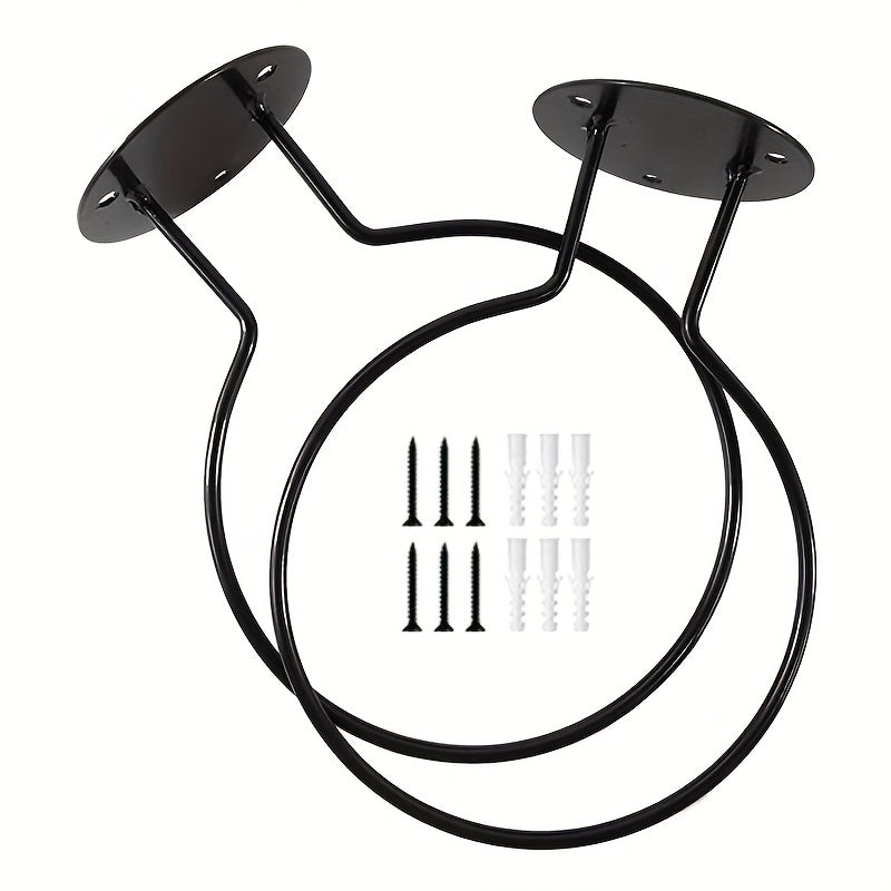 Wall Mounted Basketball Soccer Storage Rack Ball Holder