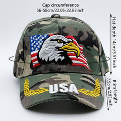 Eagle Embroidered Baseball Cap Tactical Camouflage Sunshade Dad Hat