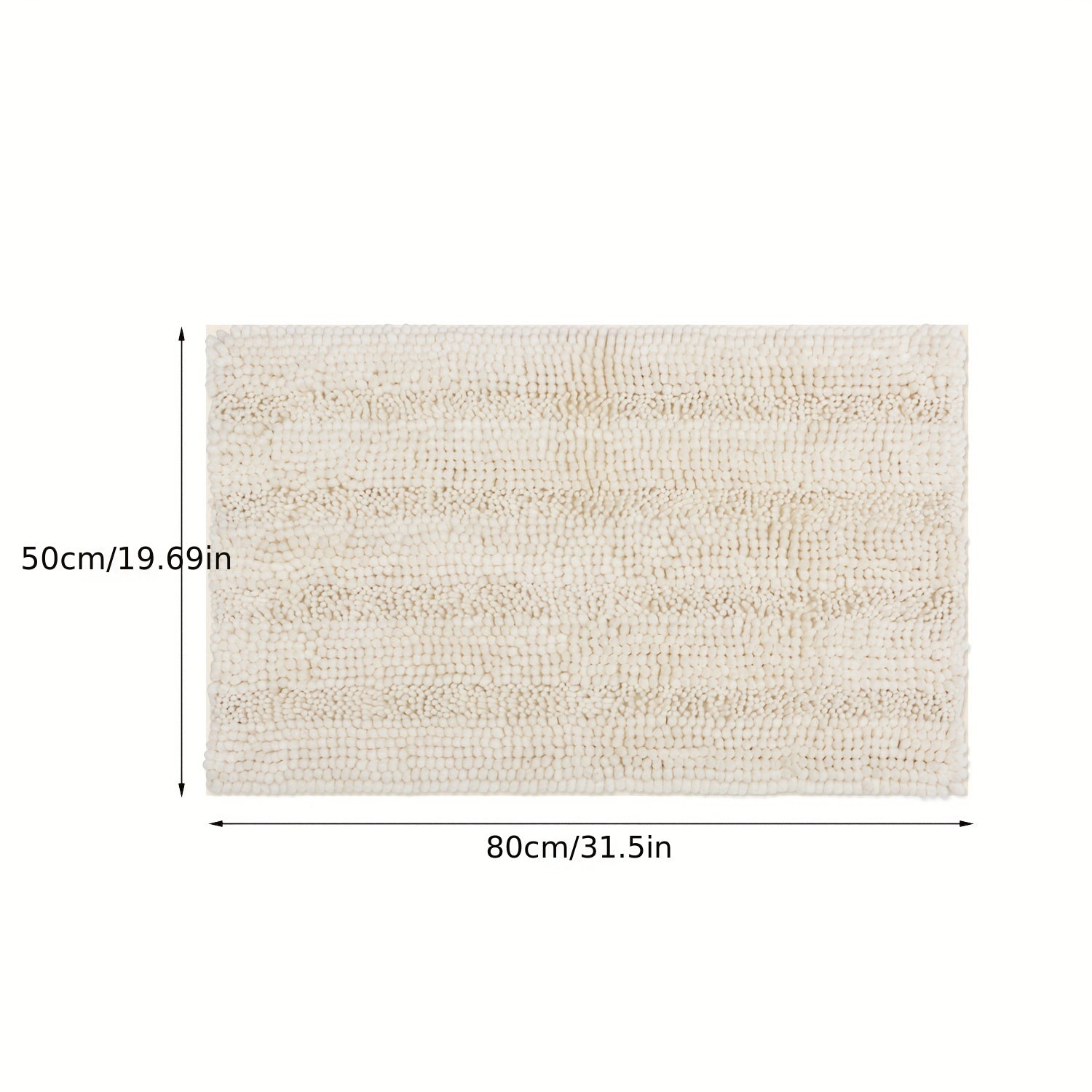 Chenille Plush Non-slip Bathroom Floor Mat