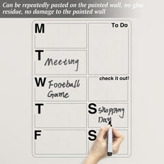 Reusable Dry Erase Memo Board Sheet - No Residue - Restickable
