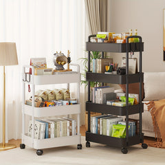 Sofa Storage Rack with Armrests & Wheels