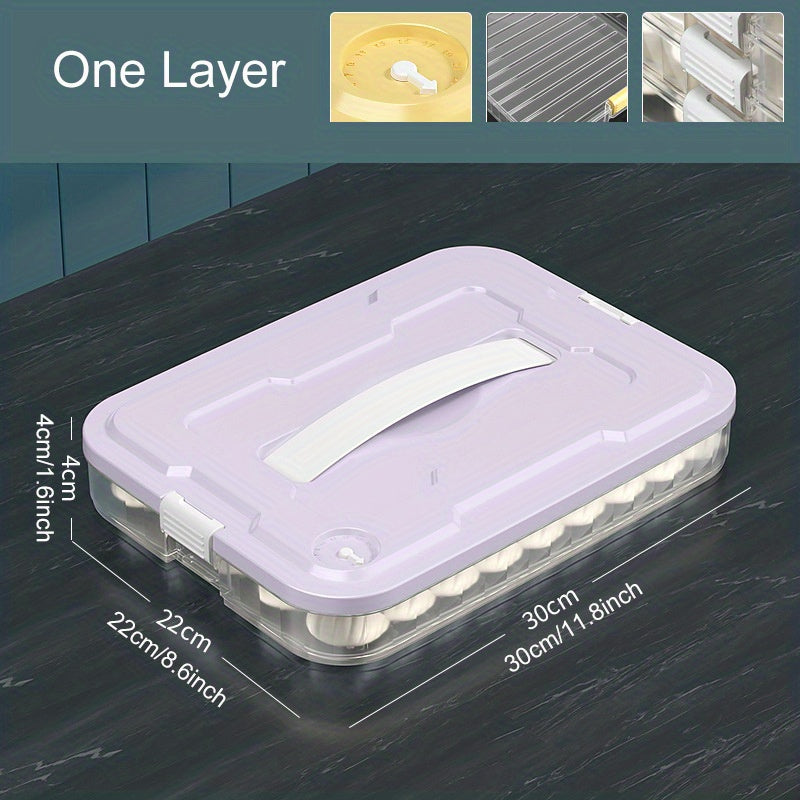 Large Capacity Refrigerator Storage Box Portable Egg Box Non Stick Bottom