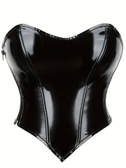 Strapless Corset Bustier Tummy Control Lace Up Body Shaper Women's Lingerie