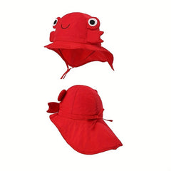 Kids Sun Hat with Neck Flap UPF 50 UV Resistant Wide Brim Beach Cap