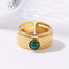 Personalized Stainless Steel Open Ring