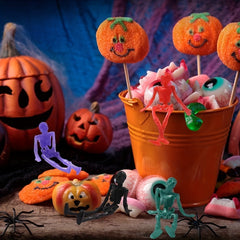 8pcs Halloween Stretchy Skeleton Toys for Party Favors