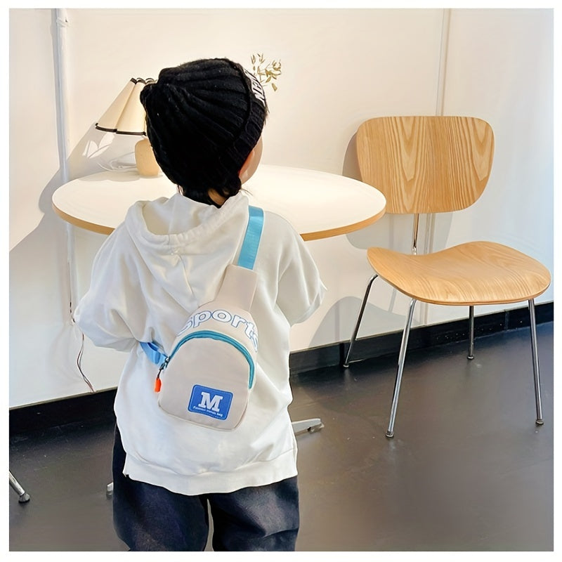 Kids Contrast Chest Bag Boys Messenger Bag Mini Shoulder Bag