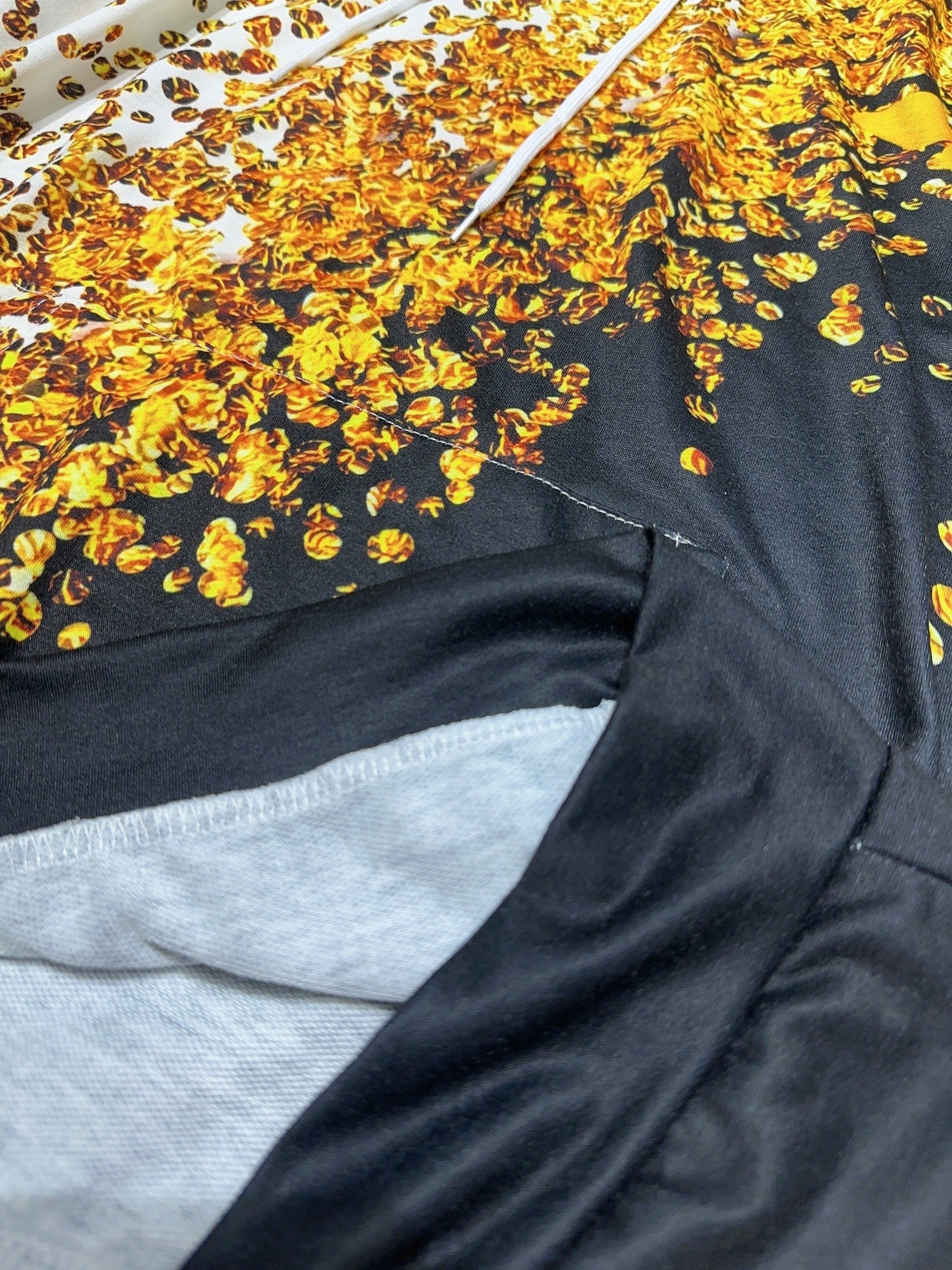 Butterfly Print Hooded Sweatshirt Sports Pullover Tops