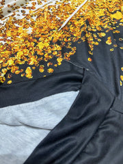 Butterfly Print Hooded Sweatshirt Sports Pullover Tops