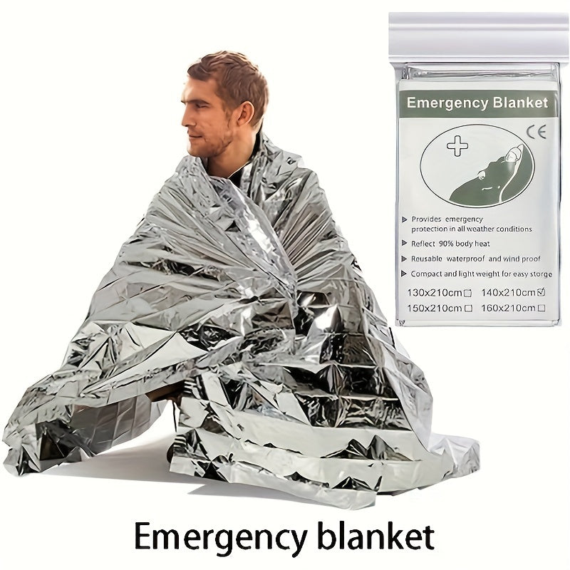 5pcs First Aid Blanket Portable Field Rescue Cold-proof Insulation Blanket