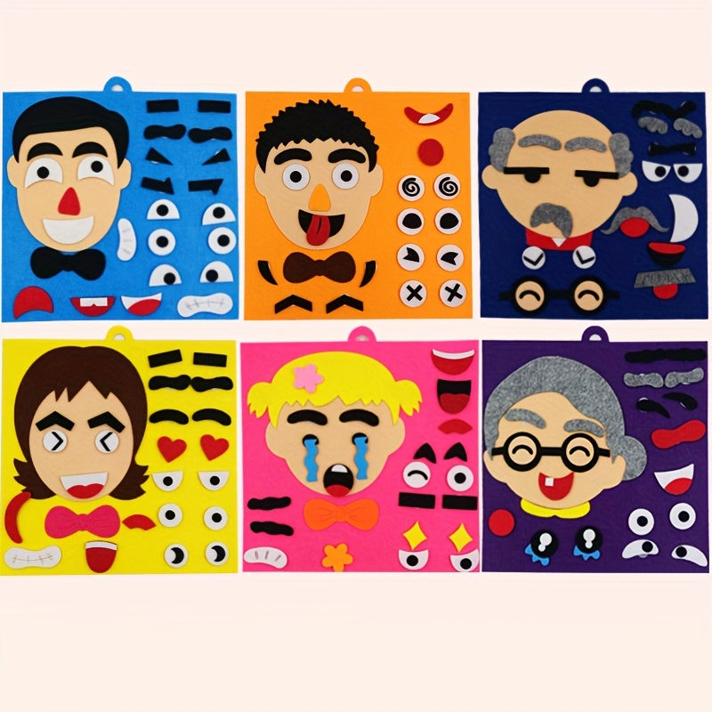 Kids Facial Expression Puzzle Stickers Educational Toy