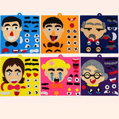Kids Facial Expression Puzzle Stickers Educational Toy