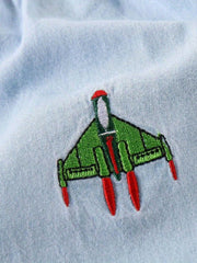 Boys Airplane Embroidered Jeans for Spring & Autumn