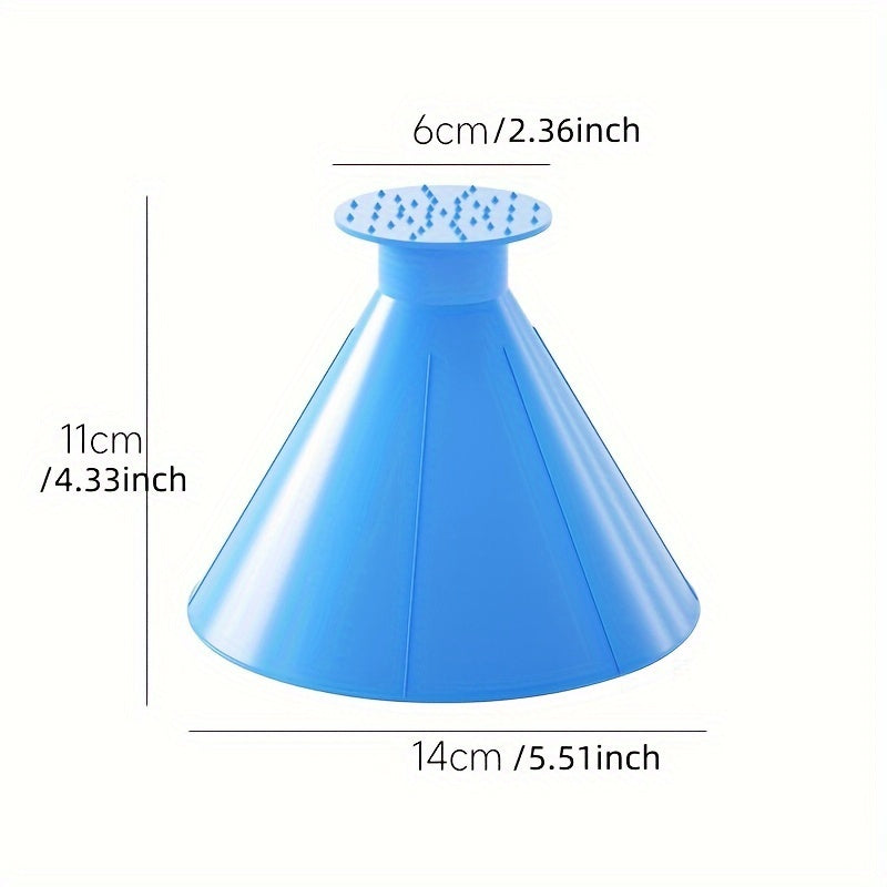 5pcs Round Car Ice Scrapers - 5 Colors